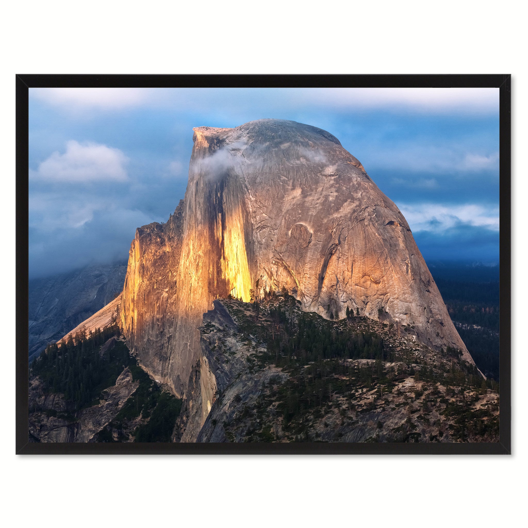Half Dome California Landscape Photo Canvas Print Pictures Frames Home Décor Wall Art Gifts