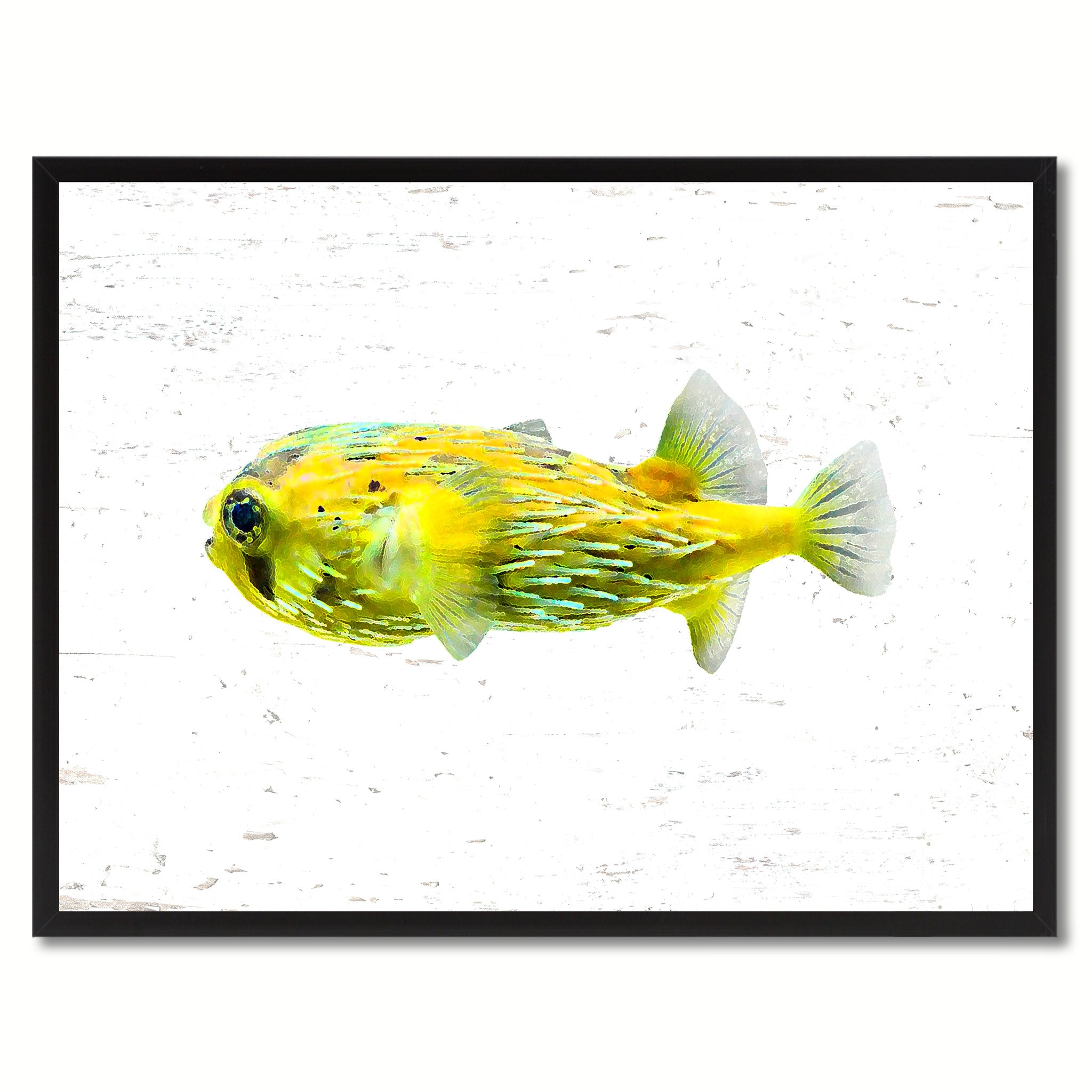 Yellow Tropical Fish Painting Reproduction Gifts Home Decor Wall Art Canvas Prints Picture Frames
