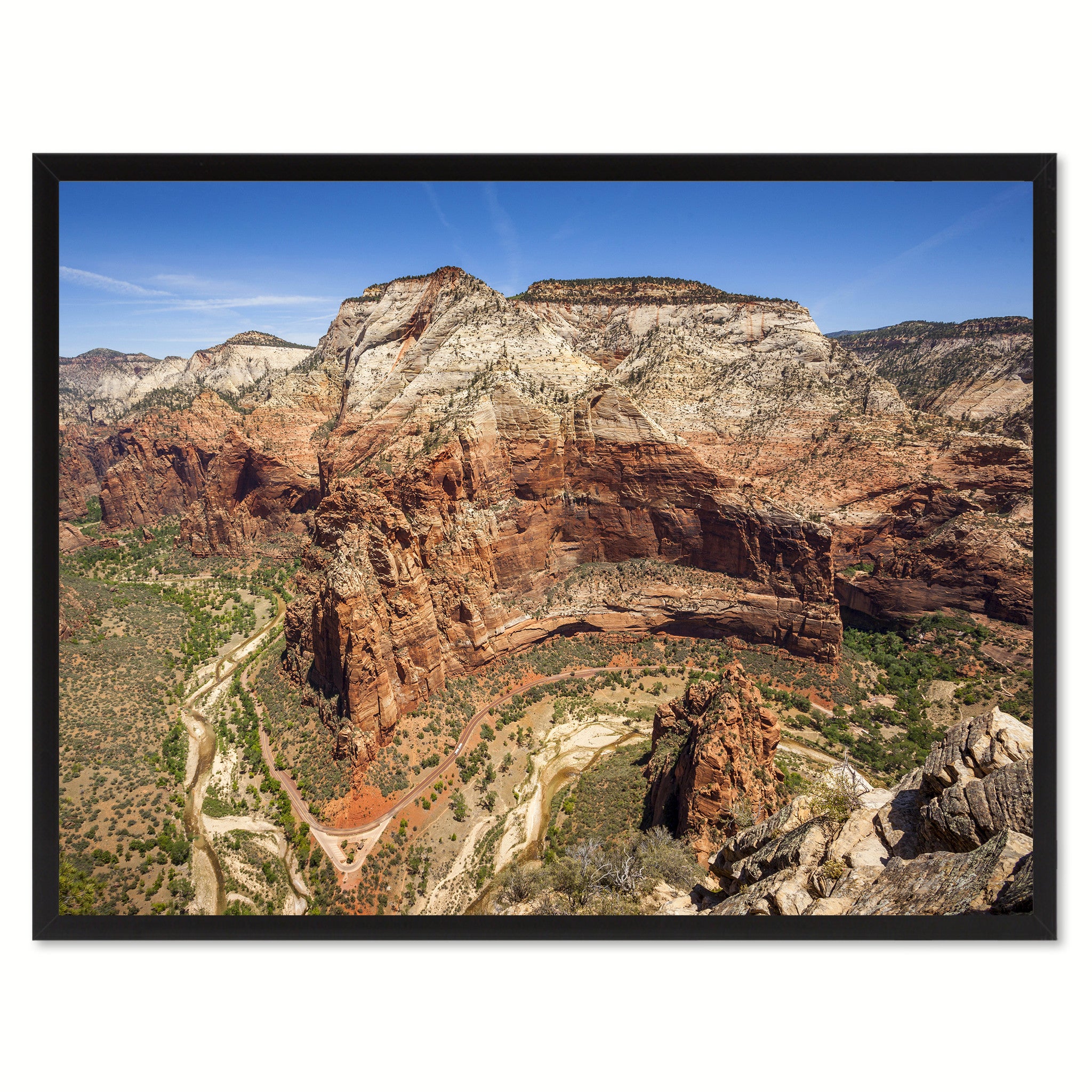 Zion National Park Landscape Photo Canvas Print Pictures Frames Home Décor Wall Art Gifts