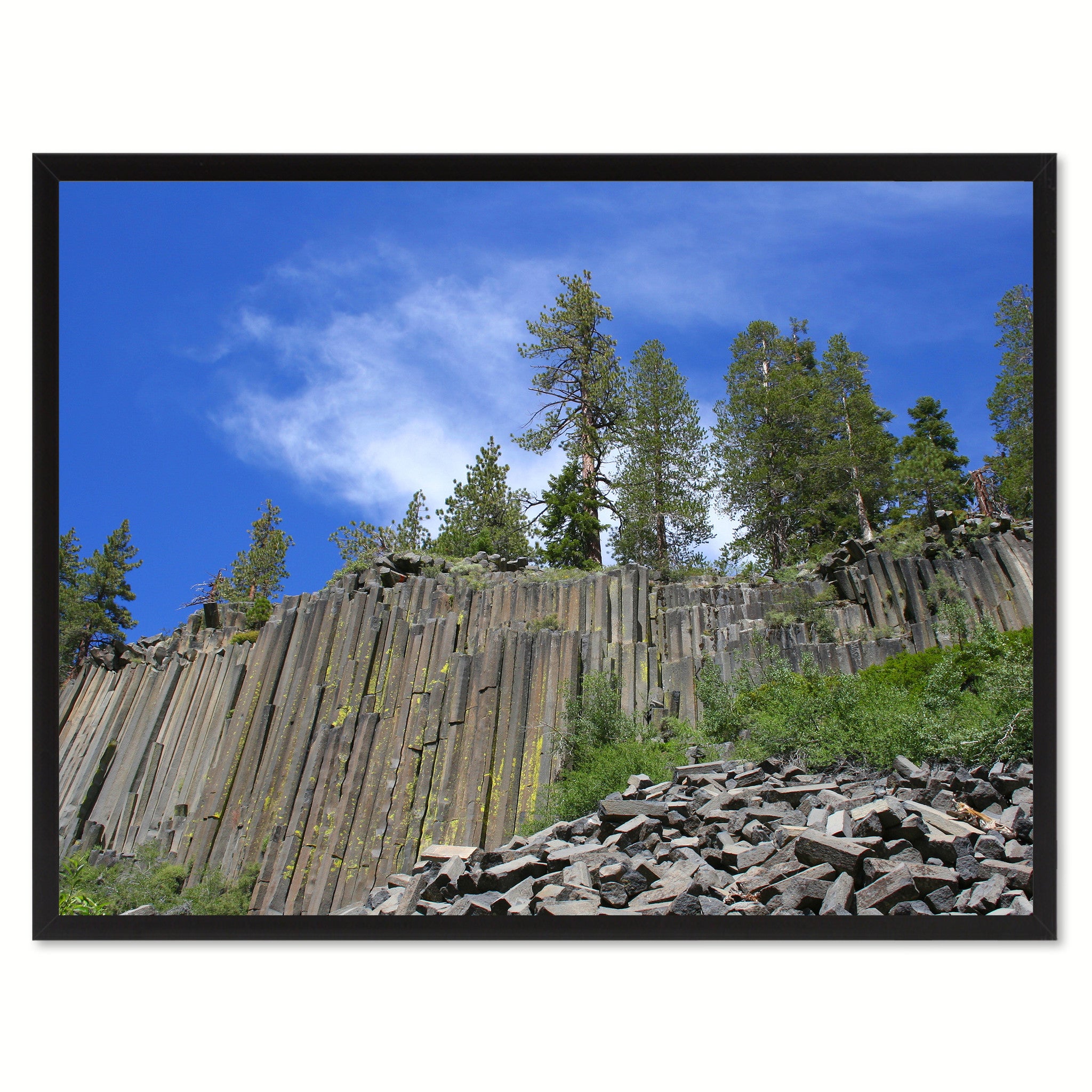Devil Postpile National Monument Landscape Photo Canvas Print Pictures Frames Home Décor Wall Art Gifts