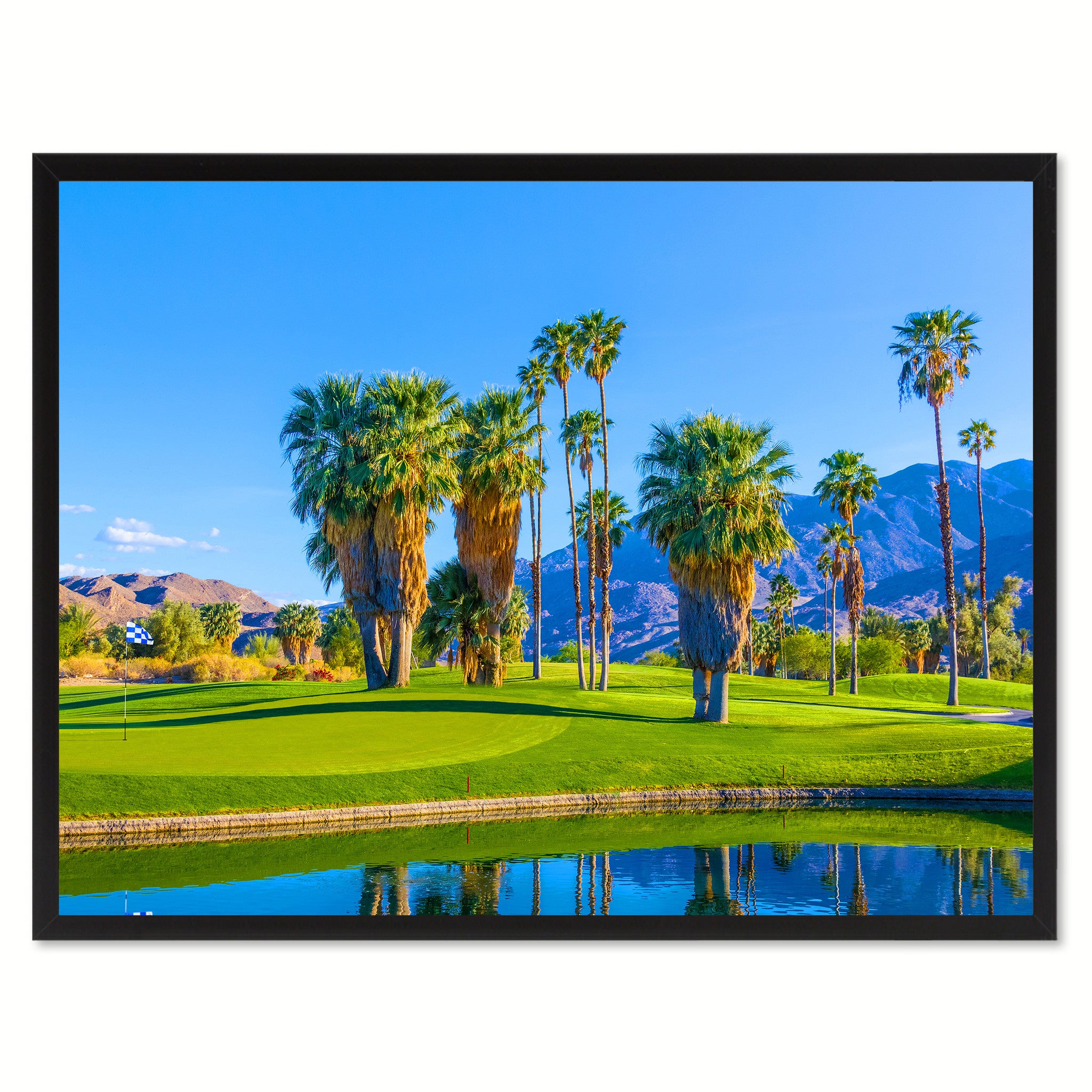 Palm Spring Golf Course Photo Canvas Print Pictures Frames Home Décor Wall Art Gifts