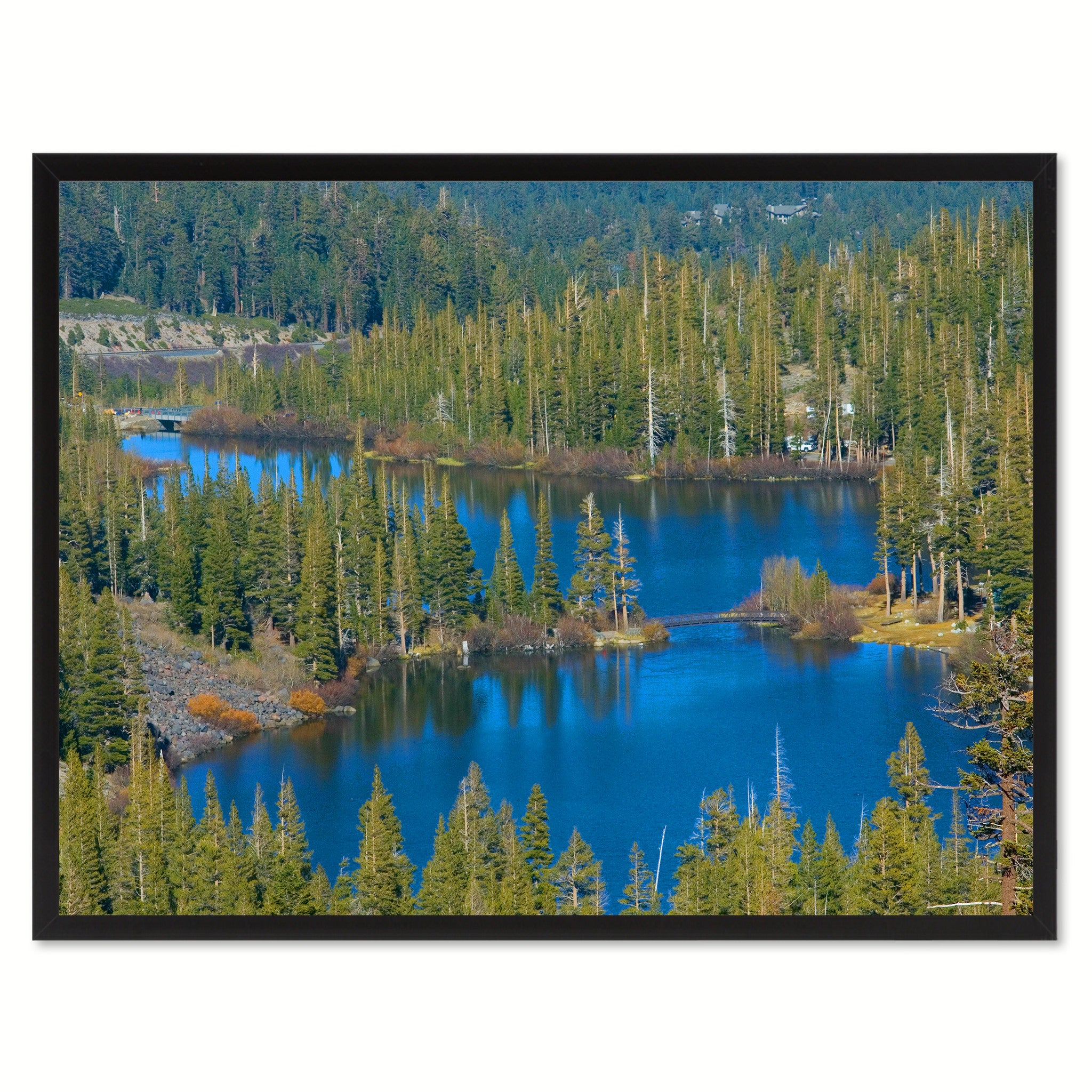 Twin Lake Mammoth Landscape Photo Canvas Print Pictures Frames Home Décor Wall Art Gifts