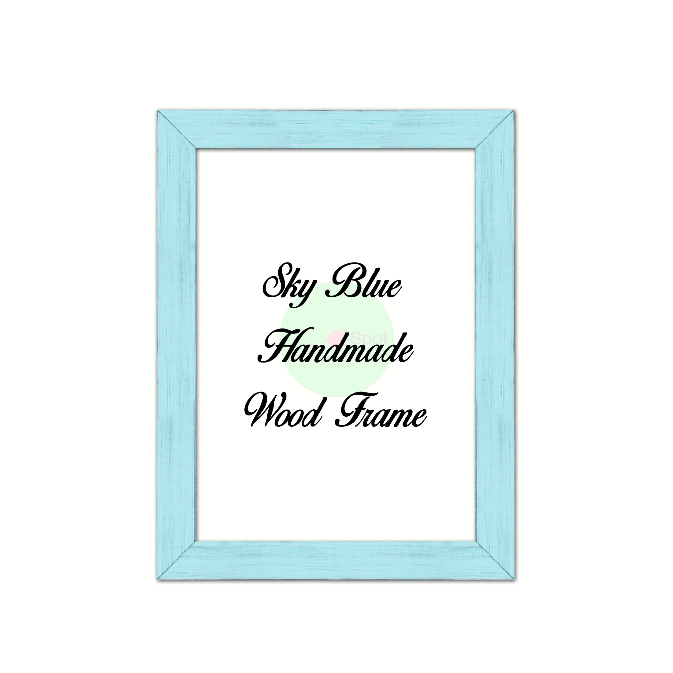 Sky Blue Wood Frame Wholesale Farmhouse Shabby Chic Picture Photo Poster Art Home Decor