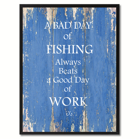 A Bad Day Of Golfing Always Beats A Good Day Of Work Vintage Saying Gifts Home Decor Wall Art Canvas Print with Custom Picture Frame