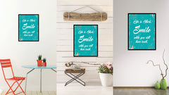 Life Is Short Smile Quote Saying Home Decor Wall Art Gift Ideas 111801