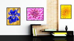 Purple Chrysanthemum Flower Framed Canvas Print Home Décor Wall Art