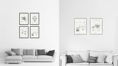 1994 Mobile data terminal with external antenna Old Patent Art Print on Canvas Custom Framed Vintage Home Decor Wall Decoration Great for Gifts