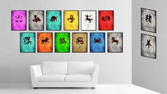 Zodiac Scorpio Horoscope Astrology Canvas Print, Black Picture Frame Home Decor Wall Art Gift