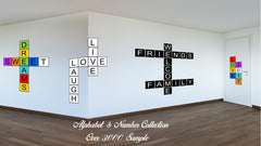 Alphabet E Blue Canvas Print Black Frame Kids Bedroom Wall Décor Home Art
