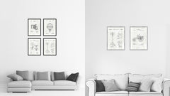 2000 Drummer Hi-Hat Cymbal Old Patent Art Print on Canvas Custom Framed Vintage Home Decor Wall Decoration Great for Gifts