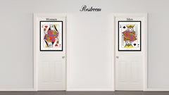 One Eye Jack Spades Poker Decks of Vintage Cards Print on Canvas Black Custom Framed