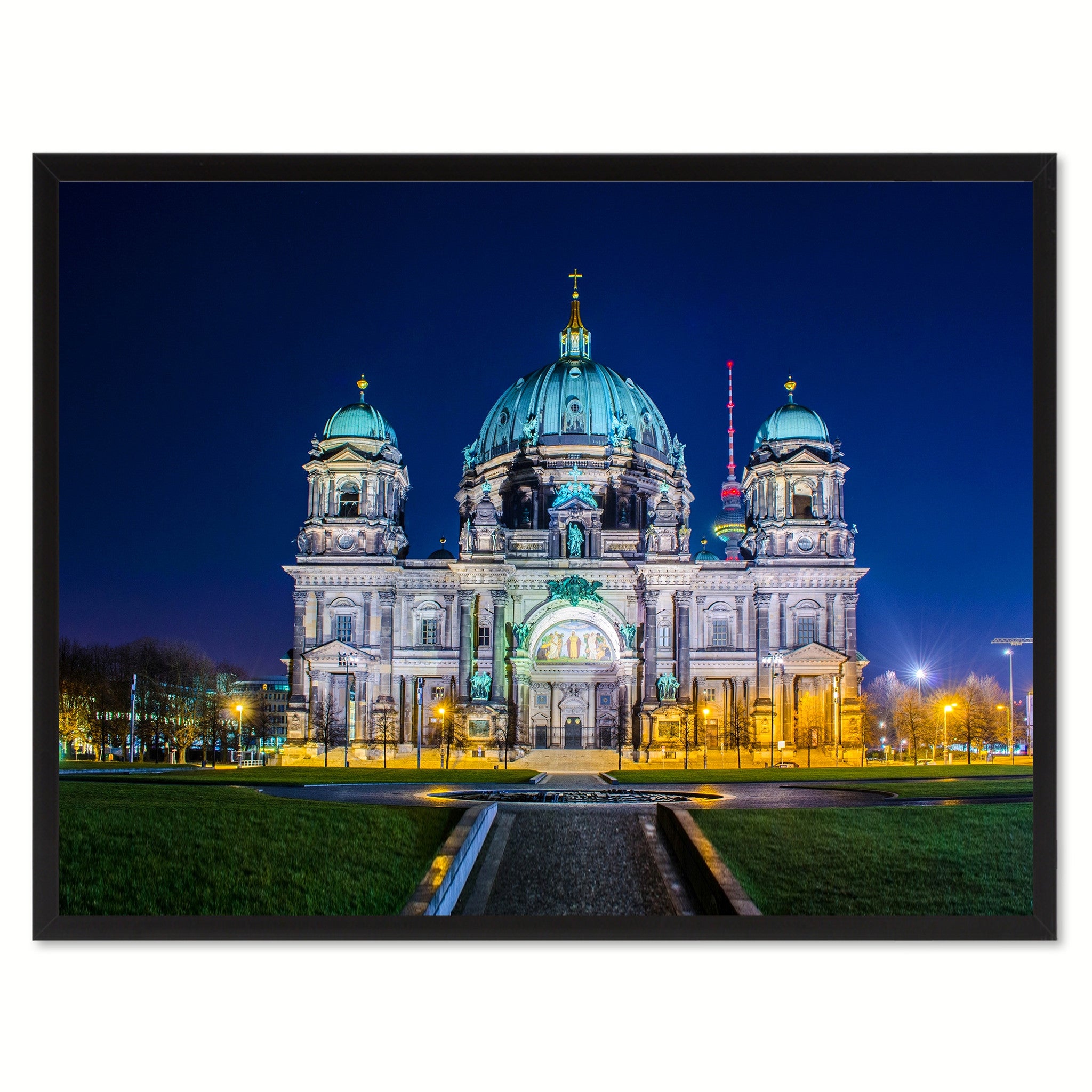 Berliner Dom Cathedral Landscape Photo Canvas Print Pictures Frames Home Décor Wall Art Gifts