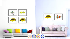 Yellow Tropical Fish Painting Reproduction Gifts Home Decor Wall Art Canvas Prints Picture Frames