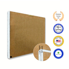 Isaac Name Plate White Wash Wood Frame Canvas Print Boutique Cottage Decor Shabby Chic