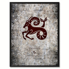 Zodiac Capricorn Horoscope Astrology Canvas Print, Picture Frame Home Decor Wall Art Gift