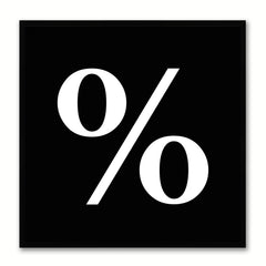Percent Social Media Icon Canvas Print Picture Frame Wall Art Home Decor