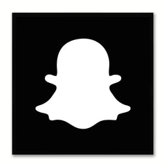 Snapchat Social Media Icon Canvas Print Picture Frame Wall Art Home Decor