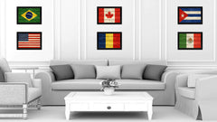 Chad Country Flag Texture Canvas Print with Black Picture Frame Home Decor Wall Art Decoration Collection Gift Ideas