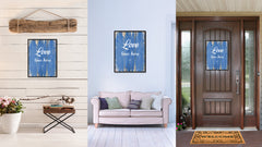 Love lives here Funny Quote Saying Gift Ideas Home Décor Wall Art