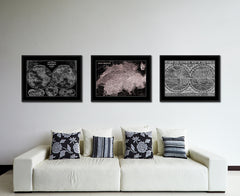 Switzerland Vintage Vivid Sepia Map Canvas Print, Picture Frames Home Decor Wall Art Decoration Gifts