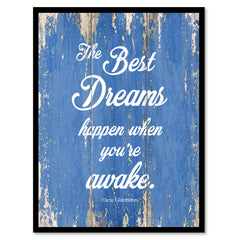 The Best Dreams Cherie Gilderbloom Motivation Quote Saying Gift Ideas Home Decor Wall Art