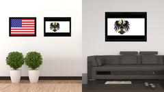 Kingdom of Prussia Germany Historical Flag Canvas Print Black Picture Frame Gifts Home Decor Wall Art