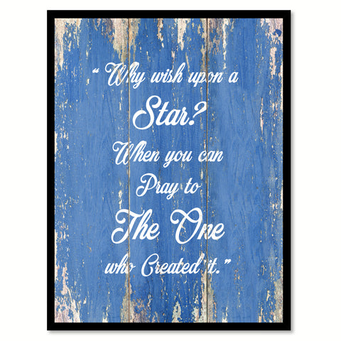 Why wish upon a star  Quote Saying Gift Ideas Home Décor Wall Art