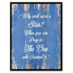 Why wish upon a star  Quote Saying Gift Ideas Home Décor Wall Art