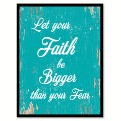 Let Your Faith Be Bigger Quote Saying Gift Ideas Home Decor Wall Art 111551