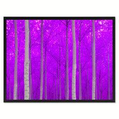 Autumn Tree Purple Landscape Photo Canvas Print Pictures Frames Home Décor Wall Art Gifts