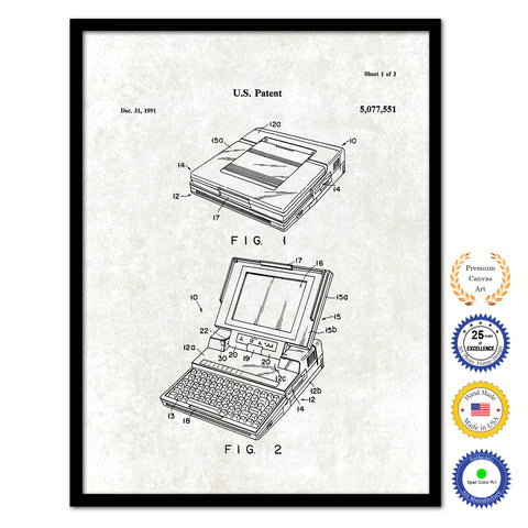 1989 Display panel open closed detection mechanism Old Patent Art Print on Canvas Custom Framed Vintage Home Decor Wall Decoration Great for Gifts