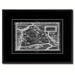 Tucuman Argentina Buenos Aires Vintage Monochrome Map Canvas Print, Gifts Picture Frames Home Decor Wall Art