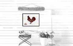 Chicken Meat Cuts Butchers Chart Canvas Print Picture Frame Home Decor Wall Art Gifts