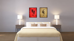 Zodiac Tiger Horoscope Canvas Print, Black Picture Frame Home Decor Wall Art Gift