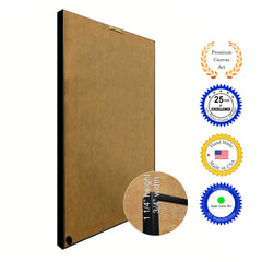 Queen Spades Poker Decks of Vintage Cards Print on Canvas Black Custom Framed