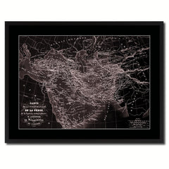 Persia Arabia Iraq Iran Vintage Vivid Sepia Map Canvas Print, Picture Frames Home Decor Wall Art Decoration Gifts