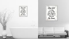 Dear God If Today I Lose My Hope Please Remind Me Vintage Saying Gifts Home Decor Wall Art Canvas Print with Custom Picture Frame