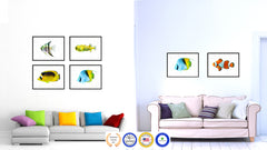 Yellow Tropical Fish Painting Reproduction Gifts Home Decor Wall Art Canvas Prints Picture Frames