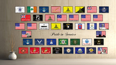 Texas 1824 ALAMO Historical Battle Military Flag Vintage Canvas Print with Picture Frame Home Decor Man Cave Wall Art Collectible Decoration Artwork Gifts