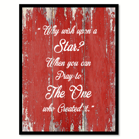 Why wish upon a star  Quote Saying Gift Ideas Home Décor Wall Art