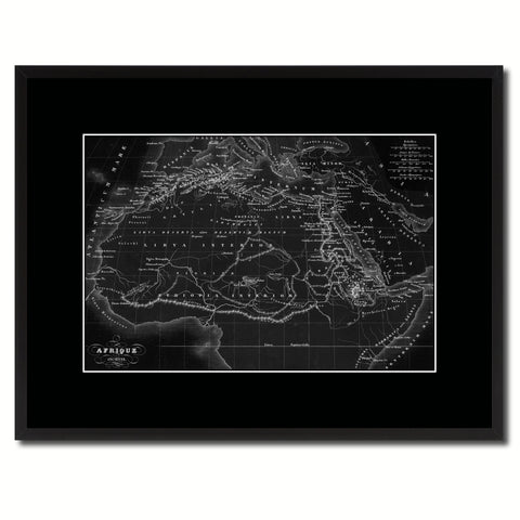 Asia Vintage Antique Map Wall Art Home Decor Gift Ideas Canvas Print Custom Picture Frame