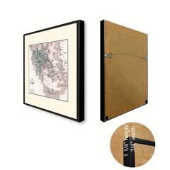 Greece Vintage Antique Map Wall Art Home Decor Gift Ideas Canvas Print Custom Picture Frame