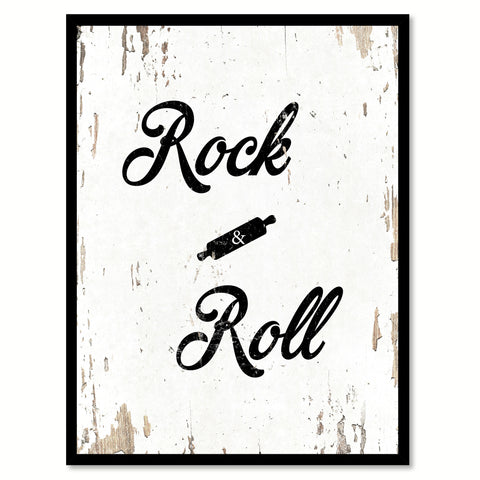 Rock & Roll Funny Quote Saying Gift Ideas Home Decor Wall Art 111586