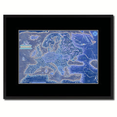 Europe Vintage Vivid Color Map Canvas Print, Picture Frame Home Decor Wall Art Office Decoration Gift Ideas