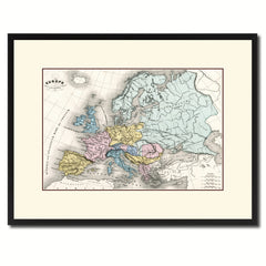 Ancient Europe Vintage Antique Map Wall Art Home Decor Gift Ideas Canvas Print Custom Picture Frame