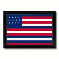 Serapis John Paul Joans Historical Revolutionary flag Canvas Print Black Picture Frame Gifts Home Decor Wall Art