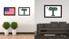 South Carolina Palmetto Guard Military Flag Canvas Print Black Picture Frame Gifts Home Decor Wall Art