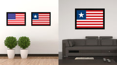 Historical State City Florida Secession State Flag Canvas Print Black Picture Frame