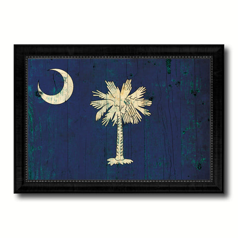 South Carolina State Flag Gifts Home Decor Wall Art Canvas Print Picture Frames