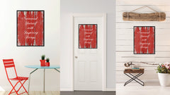 Surround Yourself With Inspiring Beings Saying Canvas Print, Black Picture Frame Home Decor Wall Art Gifts